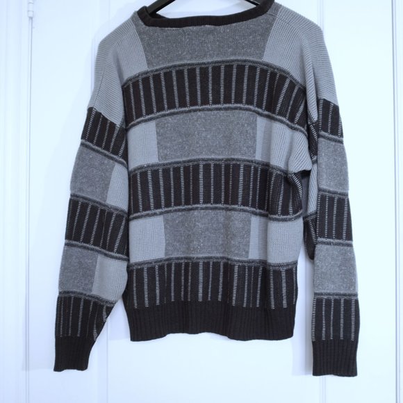 Vintage Randy River geometric pattern sweater XL grandpa - Picture 10 of 16